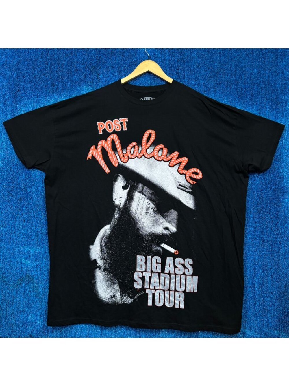 Post Malone Big Stadium Tour Smoking a Dart Country Tee OS